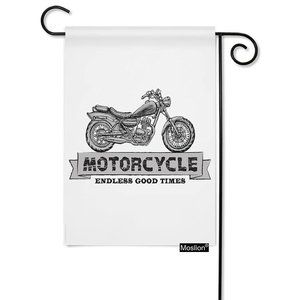 SKU-05-12.5 x 18 Inch Motorcycle Garden Flag